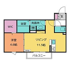 OTT's豊栄 1LDKの間取図画像