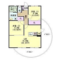 グリュック21  ｜ 愛知県豊田市小坂本町１丁目（賃貸マンション2LDK・3階・60.97㎡） その2