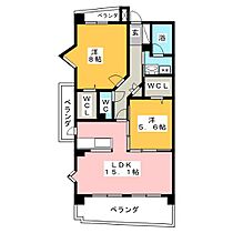 ベル　セードル　Ｅ  ｜ 愛知県豊田市新町３丁目（賃貸マンション2LDK・3階・65.92㎡） その2