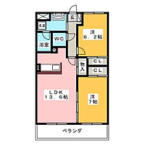 レーヴシェソワ  ｜ 愛知県豊田市小川町７丁目（賃貸マンション2LDK・1階・61.11㎡） その2