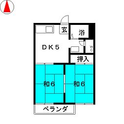 間取図画像 2DK