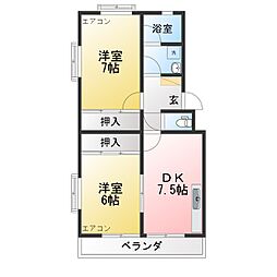 間取図画像 2DK
