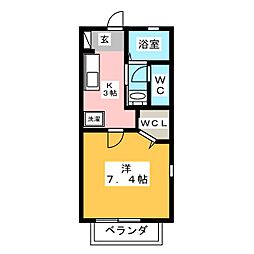 間取図画像 1K