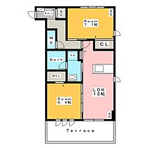 エスペランサII  ｜ 愛知県西尾市上町下屋敷（賃貸アパート2LDK・1階・62.50㎡） その2