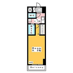 A・City三河安城東町 1Kの間取図画像