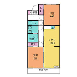 TSパナシア 2LDKの間取図画像
