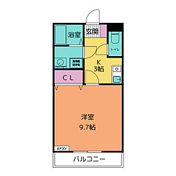 ROOFTree 1Kの間取図画像