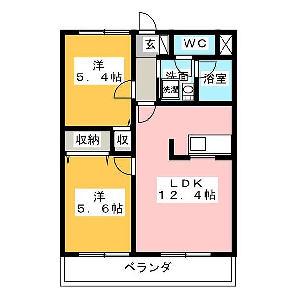 ガーディアン扶桑 ｜愛知県丹羽郡扶桑町大字柏森字辻田(賃貸マンション2LDK・3階・51.50㎡)の写真 その2