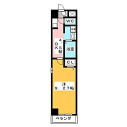 ビバ犬山 1DKの間取図画像