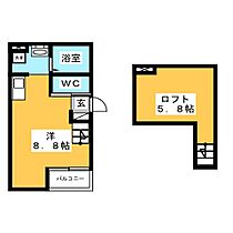 エル山之手  ｜ 愛知県豊田市山之手８丁目（賃貸アパート1R・1階・20.80㎡） その2