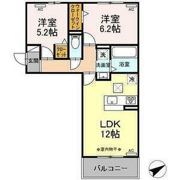 GRAND　D-ROOM浄水　N棟 101｜愛知県豊田市浄水町伊保原(賃貸アパート2LDK・3階・53.76㎡)の写真 その2