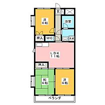 エコルデパリス  ｜ 愛知県豊田市大林町１６丁目（賃貸マンション3LDK・2階・60.00㎡） その2