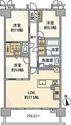 Tステージ小川町モトマチ 3LDKの間取図画像