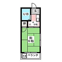 服部第2ビル  ｜ 愛知県稲沢市小池１丁目（賃貸マンション1K・2階・17.35㎡） その2