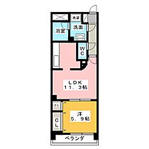 Ｋ’Ｓ　ＫＯＵＮＯＭＩＹＡ  ｜ 愛知県稲沢市国府宮１丁目（賃貸マンション1LDK・6階・41.00㎡） その2