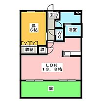 エクセレンス  ｜ 愛知県稲沢市下津鞍掛１丁目（賃貸マンション1LDK・1階・44.95㎡） その2