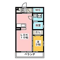 アムール大和  ｜ 愛知県稲沢市下津鞍掛１丁目（賃貸アパート1LDK・1階・33.61㎡） その2