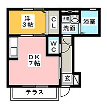 セプトクルール  ｜ 愛知県稲沢市稲葉１丁目（賃貸アパート1DK・1階・29.10㎡） その2