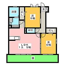 ファビュラス北  ｜ 愛知県稲沢市松下１丁目（賃貸アパート2LDK・1階・61.70㎡） その2