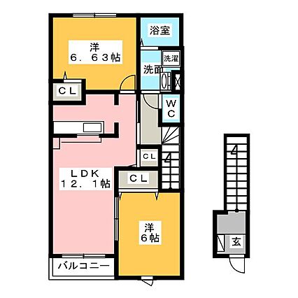 サニーサイドハイツA_間取り_0