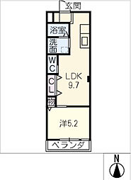 メゾン南参道 1DKの間取図画像