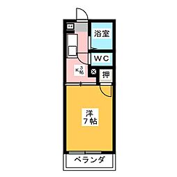 センチュリーハイツ清須 1Kの間取図画像