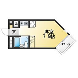 ベルトピア稲沢5 ワンルームの間取図画像