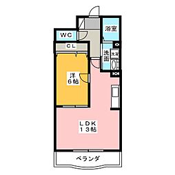 メゾンSK2 1LDKの間取図画像