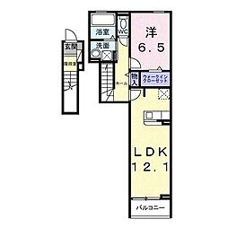 セレーノ エム 1LDKの間取図画像