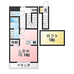 リベルテ ワンルームの間取図画像