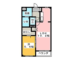 Giulietta 1LDKの間取図画像