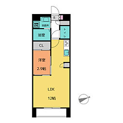 間取図画像 1LDK