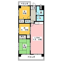 NEWオーク 3LDKの間取図画像