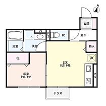 スカイコートA棟 203 ｜ 愛知県知立市東栄３丁目57、58（賃貸アパート1LDK・2階・34.76㎡） その2