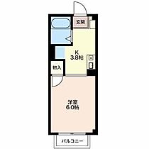 長篠ハイツ　Ｂ  ｜ 愛知県知立市長篠町新田東（賃貸アパート1K・2階・19.58㎡） その2