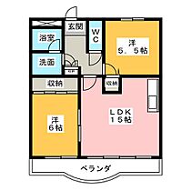 サンモールIII  ｜ 愛知県東海市富木島町伏見２丁目（賃貸マンション2LDK・4階・59.13㎡） その2