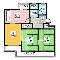 コアマンション糸重  ｜ 愛知県東海市名和町背戸田（賃貸マンション3DK・1階・55.84㎡） その2