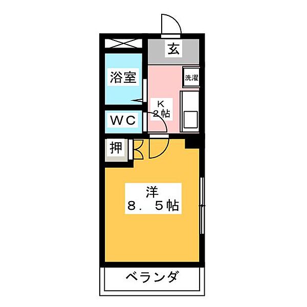 エスポワール光 ｜愛知県東海市名和町３丁目(賃貸マンション1K・1階・23.94㎡)の写真 その2