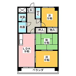 シャトレーミューズ 3LDKの間取図画像