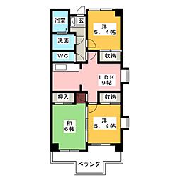 ワイズビル 3LDKの間取図画像