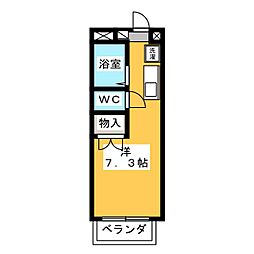 エステートピアアイ ワンルームの間取図画像