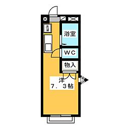 エステートピアアイ ワンルームの間取図画像