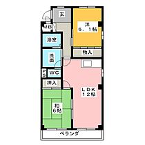 ルミエール’96  ｜ 愛知県知多市新知台２丁目（賃貸マンション2LDK・2階・58.00㎡） その2