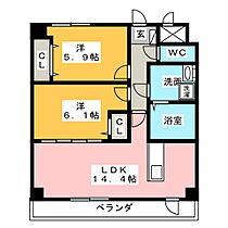 プリミエール常滑駅前  ｜ 愛知県常滑市新開町１丁目（賃貸マンション2LDK・10階・59.67㎡） その2