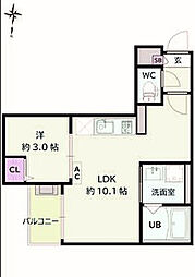 Jack ShinkaiIV 1LDKの間取図画像