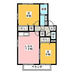テンハロンベット 2LDKの間取図画像