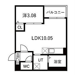 Jack haramatsuI 1LDKの間取図画像