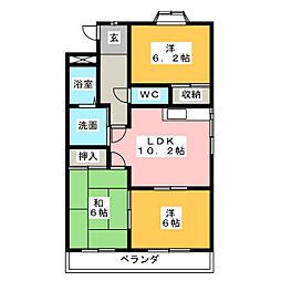 ソレアードS 3LDKの間取図画像