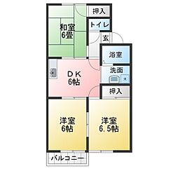 フローレスオオタ 3DKの間取図画像
