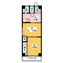 Chita155R 2Kの間取図画像